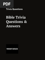 Bible Trivia Questions & Answers