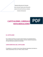 Capitalismo Liberalismo y Neoliberalismo