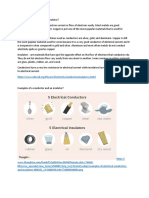 Conductors and Insulators