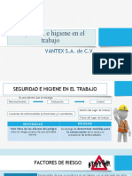 Seguridad e Higiene en El Trabajo