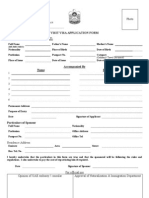 UAE Visit VISA Application Form - 30 Days