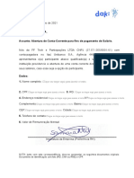 Carta Abertura Conta