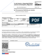 Extranjeria Comprobante de Solicitud de Permanencia Definitiva en Tramite 18128151