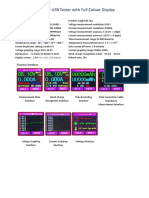 Q7-T Instructions For USB Tester With Full Colour Display