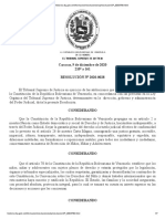 Caracas, 9 de Diciembre de 2020 210° y 161 RESOLUCIÓN #2020-0028