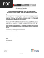 Anexo #02 Declaración Jurada de Compromiso Con La Politica Institucional Antisoborno de La Autoridad de Transporte Urbano para Lima Y Callao