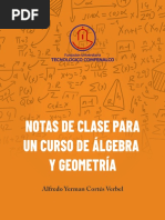 Notas de Clase para Un Curso de Algebra