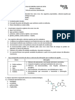 1 - Ficha de Exercícios - Biomoléculas