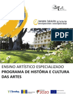 EAE Programa de HISTÓRIA E CULTURA DAS ARTES