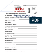 PDF Present Perfect Grammar Worksheet Compress