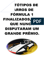 Protótipos de Carros de Fórmula, Finalizados, Mas Que Nunca Disputaram Um Grande Prêmio - (Partes 1 e 2)