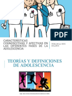 Características Cognoscitivas y Afectivas en Las Diferentes Fases de La Adolescencia