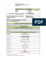 Plano de Aula História Antiga Ocidental 2021.2