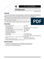 R1112N Series: Low Noise 150ma Ldo Regulator