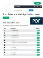 Font Awesome Web Application Icons