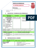 Sesion de Cy T 2° EL SISTEMA DIGESTIVO