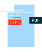 CIPR Social Media Best Practice Guidance 2011 - 0