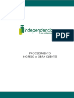 Procedimiento Ingreso A Obra Clientes