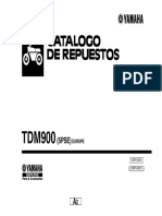 Yamaha TDM-900-Catalogo de Repuestos