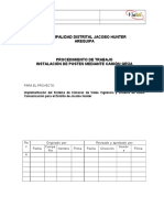 Procedimiento de Trabajo Instalacion de Postes Con Camion Grua