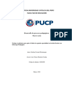 Desarrollo de Procesos Pedagógicos.: Pontificia Universidad Católica Del Perú Facultad de Educación