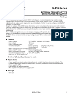 S-816 Series: External Transistor Type Cmos Voltage Regulator