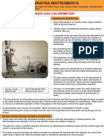 Junker Gas Calorimeter: Theoretical Description