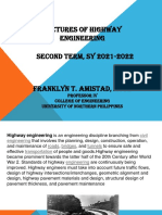 Lesson 1 - Intro To Highway Engineering