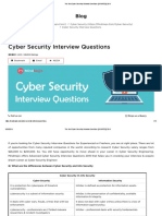 The Best Cyber Security Interview Questions (UPDATED) 2019