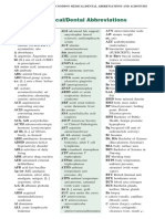 Common Medical/Dental Abbreviations and Acronyms: Pharmacopoeia