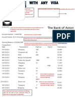 Bank Statement Template 19