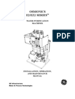 Osmonics E2/Ez2 Series: Water Purification Machines