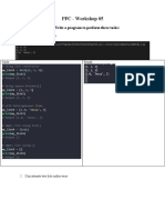 PFC - Workshop 05: Question 1 (2.5 Marks) : Write A Program To Perform These Tasks