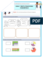 Matem-Suma y Resta de Fracciones Homogéneas