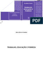 CV - Escolástica Santos - Trabalho, Educação e Pobreza