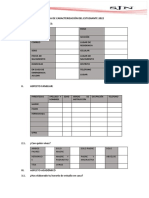 Ficha de Caracterización Del Estudiante 2022