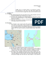 Siege of Tyre I. A. Objectives of The Study: Have An In-Depth Analysis in Presenting The Strategic