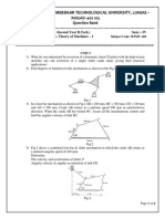 Theory of Machine. Question Bank