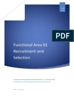 Functional Area 02 Recruitment and Selection: Associate Professional in Human Resources - International