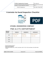 Checklist As Found Flowmeter Inspection CEC-FMC-CHL-En-0010