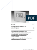 FC330A Auto-Addressing Analogue Fire Detection Panel: Building Technologies