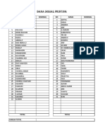 Dana Sosial Printing: Bulan: NO Nama Nominal NO Nama Nominal