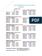 Fixture de Los Juegos Deportivos Escolares