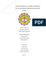 Effect of The Modular Approach To Academic Performance in Mathematics of Gas Students in Mabuhay National High School 2