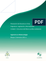 Planeación U1. Estructura Del Marco Jurídico Ambiental