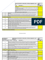 CX OM Manual Checklist