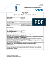 Connectors - Safety Requirements and Tests: Test Report IEC 61984