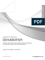 Dehumidifier: Owner'S Manual