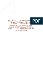 Manual de Operacion y Mantenimiento