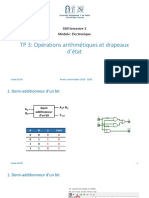 TP 3: Opérations Arithmétiques Et Drapeaux D'état: SMI Semestre 3 Module: Electronique